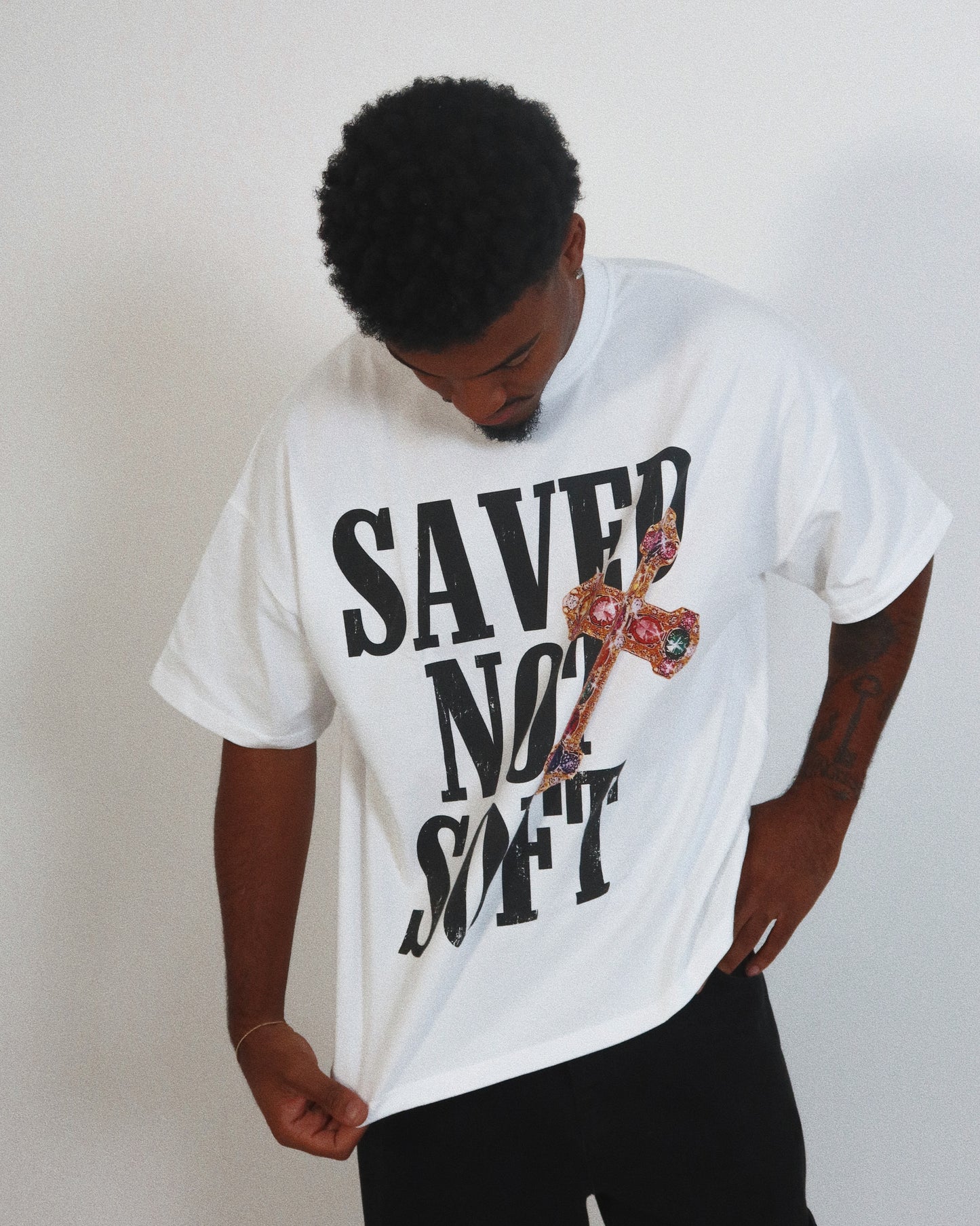 SAVED NOT SOFT TEE