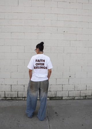 DEFECT FAITH OVER FEELINGS TEE